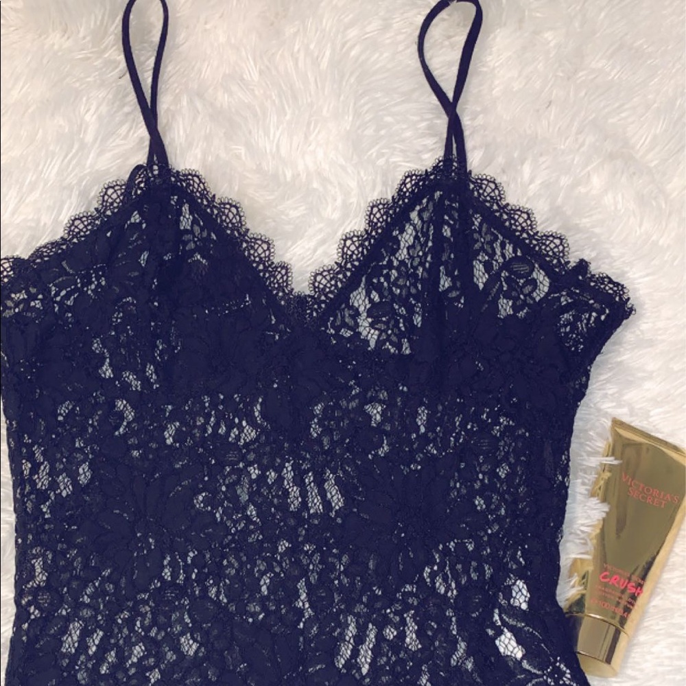 Small lace bodysuit with free lotion